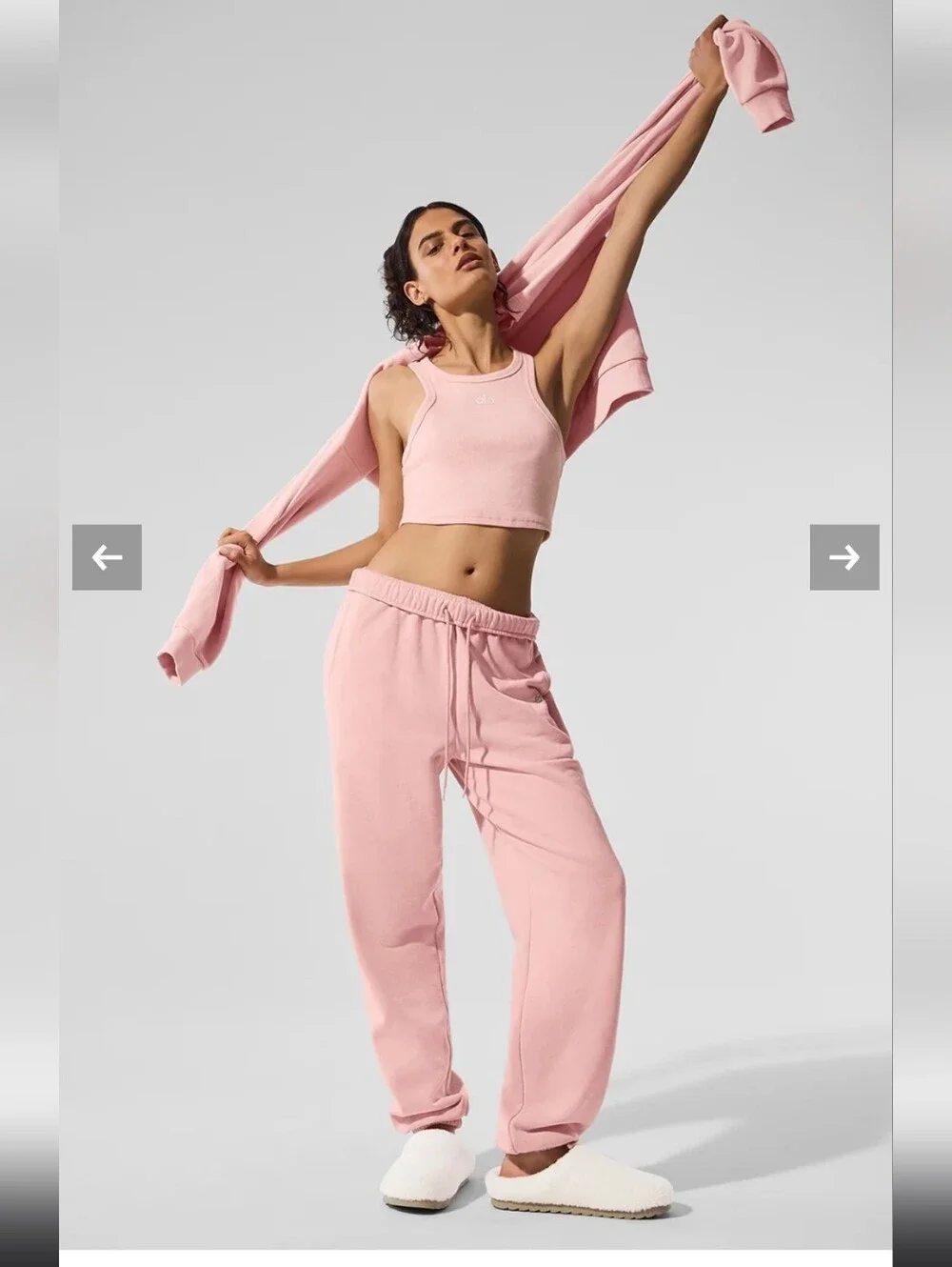 NWT Alo Yoga Pink Quartz Joggers Sweatpants XS